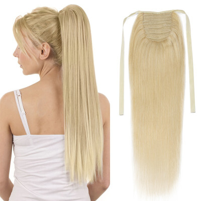 

Human Hair Ponytail Extension Wrap 20 100 Real Remy 95 Grams Long Straight Human Hair Silky Soft