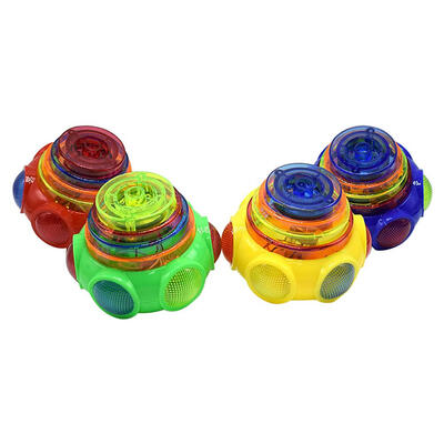 

UFO Shape Colorful Flash LED Light Spinning Top Music Gyroscope Kids Toy
