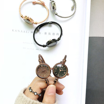 

New bracelet academic watch female students Korean version of retro small fresh Mori girl department simple small hand fine
