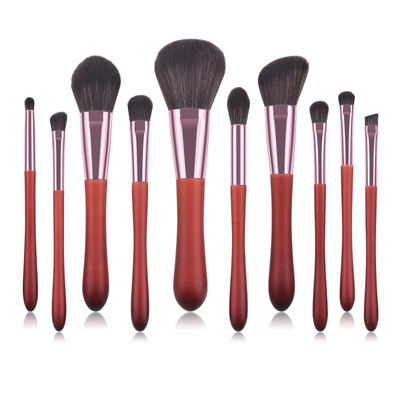 

10Pcs Makeup Brush Set Foundation Brush Eyeshadow Brush Lip Brush Blush Brush Lip Brush Kit
