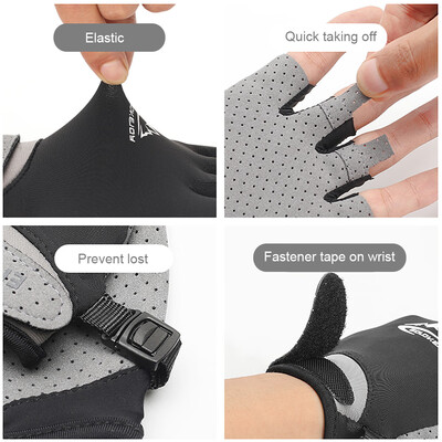 

Half Finger Golf Gloves Absorbent Cooling Ice Gloves UV Protective Golf Cycling Fishing Fitness Gloves for Men Women