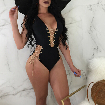 

Sexy Womens Swimwear One Piece Swimsuit Monokini Push Up Bikini Bathing Suit Beachwear