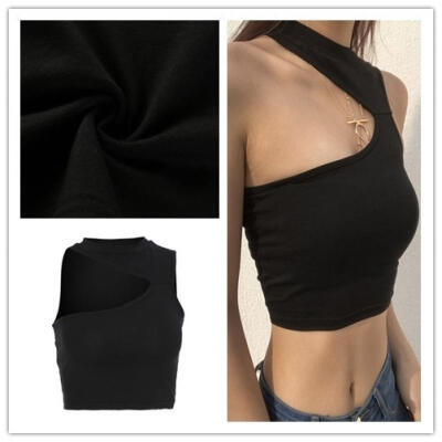 

2018 Hot Sell Fashion summer female sleeveless display navel display shoulder Slim was thin vest