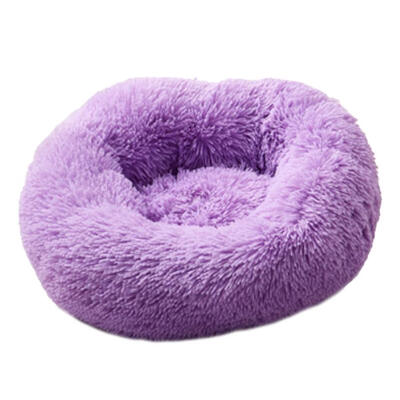 

Foldable Round Cat Warm Sleeping Bed Portable Soft Plush Pet Kennel Nest