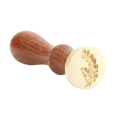 

Antique Plant Tree Wood Handle Metal Sealing Wax Stamps Invitations Decor