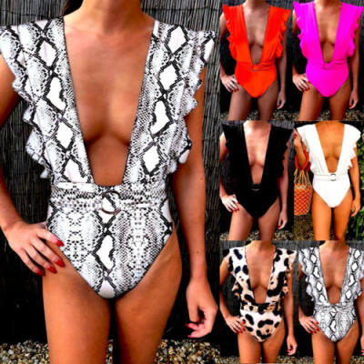 

Sexy Women One-piece Swimsuit Beachwear Swimwear Push-up Monokini Bikini Bathing