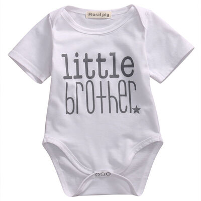 

Newborn Baby Boy Romper Bodysuit Big Brother Kids T-shirt Top Matching Clothes