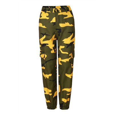 

Hot Seller Western style Fashion Womens Europe&America Military Pantalon Trouser Ankle-Length Camouflage Pants