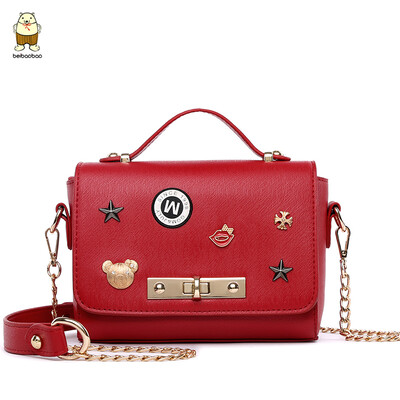 

Small bag womens winter 2019 new tide slung over the shoulder of the bill of lading womens Korean version of Joker mini chain ba