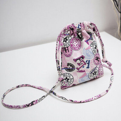

Women Casual Handbags Girls Print Harness Versatile Bag Messenger Drawstring Simple Retro Mini Shoulder Bags