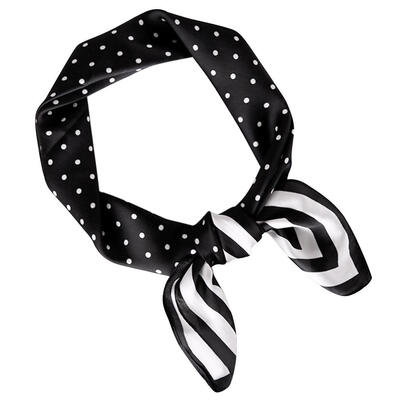 

Korean Women Girls Dot Printing Square Imitate Silk Scarf Kerchief 70x70cm