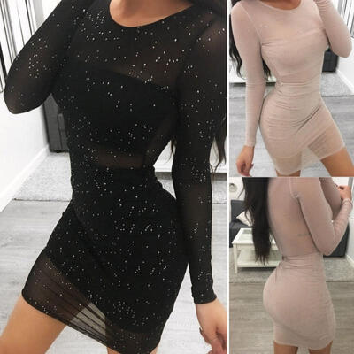 

Women Ladies Sexy Fashion Bodycon Evening Party Cocktail Pencil Club Mini Dress