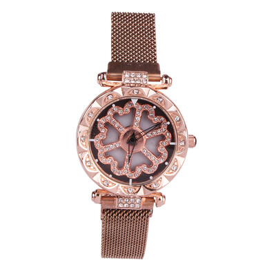 

Time to run magnet magnet strap ladies diamond watch student quartz watch