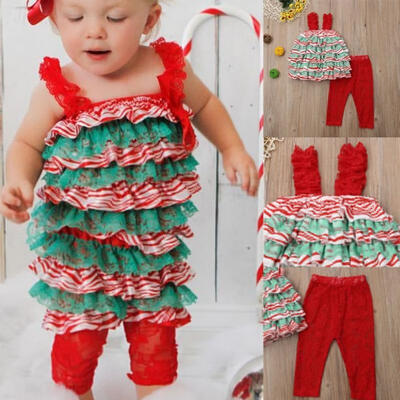 

Toddler Kids Baby Girls Christmas Top T-shirtPants Leggings 2Pcs Outfit Set