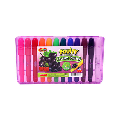

Korea East Asia DONG-A 12 color fruit cream bright stick painting stick childrens painting colorful stick crayon rotating oil pastel 12 color FCP137-12 imported