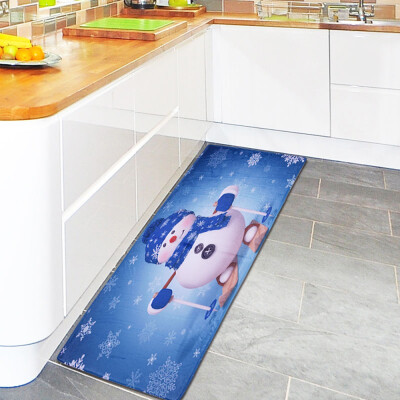 

Christmas Decoration Non-Slip Mat Kitchen Bathroom Foyer Rectangular Rug