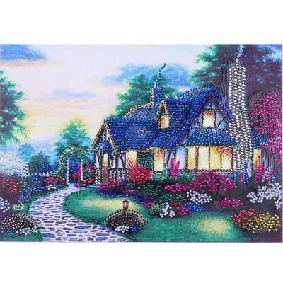 

5D DIY Special Shaped Diamond Painting Quiet House Cross Stitch Embroidery