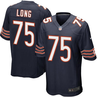 

Youth Football Jersey Chicago Bears Kyle Long Navy Blue Game Jersey