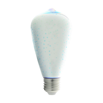

3D Festival Bulb 6W E27 LED lamp Creative Colorful Lights G125 Firework Light for Cafe Bar Wedding Party Holiday Christmas Decor