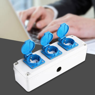 

Greensen IP54 Waterproof Outlet Plug Adapter Socket with Cover GB Plug