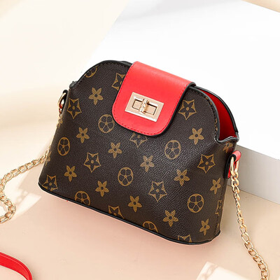 

Shangxin ladys bag inclined to spring printed one-shoulder bag Korean version leisure shell bag with all kinds of fashion bags