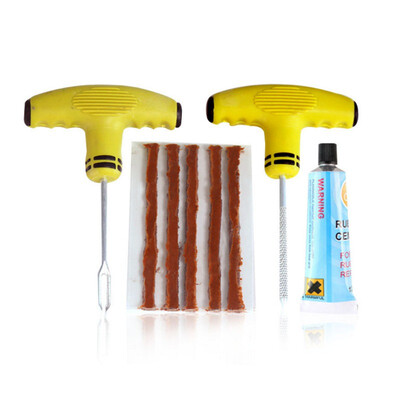 

New Hot Car Tire Repair Tool Tire Repair Kit Studding Tool Set Auto Bike Tubeless Tire Tyre Puncture Plug Garage Car Accessories