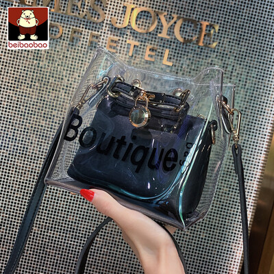 

On the new bag womens bag 2019 new wave Korean fashion shoulder jelly bag foreign style Joker Messenger bag