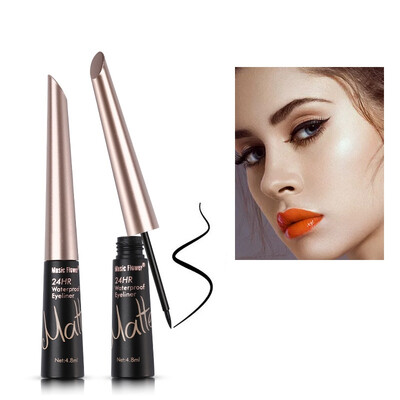 

Waterproof Black Eyeliner Long-lasting Smudge-proof Easy To Color Quick Drying Liquid Eyeliner