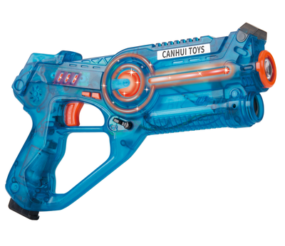 

CAN HUI childrens toy gun cs electric sound vibration infrared double gun set transparent gun 9398