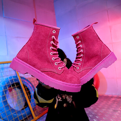 

Womens shoes 2018 autumn&winter new plus velvet thickening Martin boots student short tube snow boots