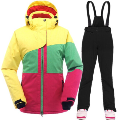 

SAENSHING Ski Suit Women Waterproof Mountain Skiing Jacket Snowboard Pants Girl Windproof Super Warm Winter Snow Set Female