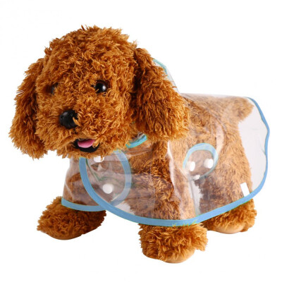 

Small Dog Pet Rain Coats Jacket Transparent Puppy Waterproof Hooded Clot