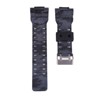 

Silicone Rubber Watchband Men Sports Diving Camouflage Strap For GA-110100 Replace Electronic Wristwatch Belt Watch