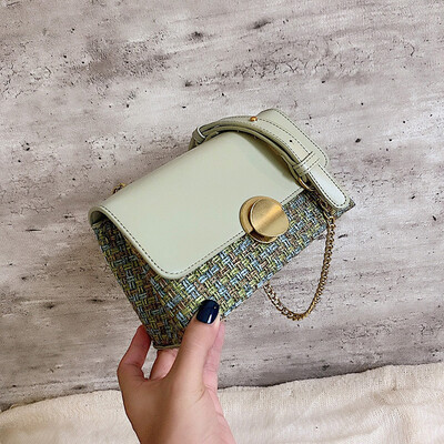 

Qiao Bani 2019 new Korean fashion Dongdaemun hit color small square bag shoulder diagonal tide handbags a generation