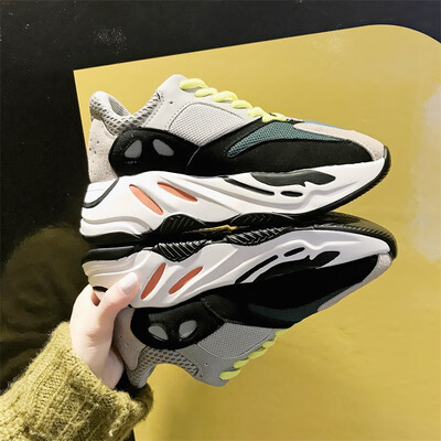 

Super hot dad shoes&womens shoes 2019 spring new 100-lap student thick-soled sports shoes ins tide network celebrity smoke sh