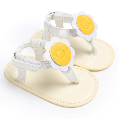 

Baby Girl Cute Sunflower PU Leather Baby Moccasins Child Summer Shoes