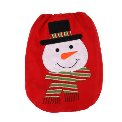 

Christmas Bathroom Non-woven Toilet Seat Cover Lid Xmas Decoration Ornament