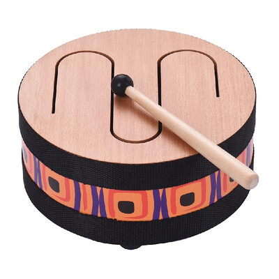 

8 Inch Wooden Floor Drum Gathering Carnival Rhythm Percussion Musical Instrument for Kids Children