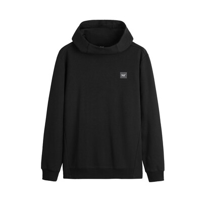 

361 degrees mens 2018 winter new long-sleeved hooded cardigan sweater warm sportswear 651844803-3 basic black L