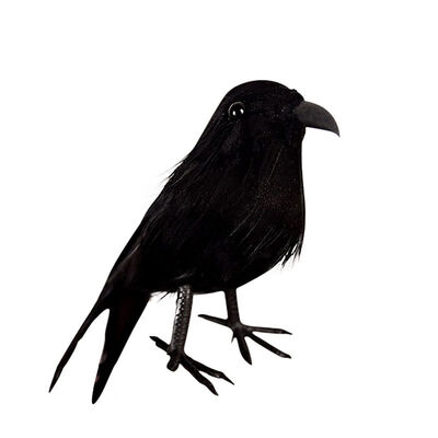 

Halloween Simulation Black Crow Artificial Bird Prop Art And Crafts For Halloween Party Decoration