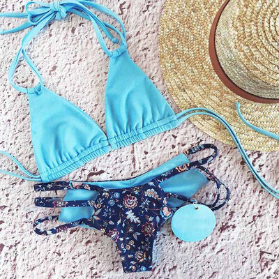 

Saidsome Swimwear Women Bikini Set Bandage Push-Up Swimsuit Bathing Beachwear