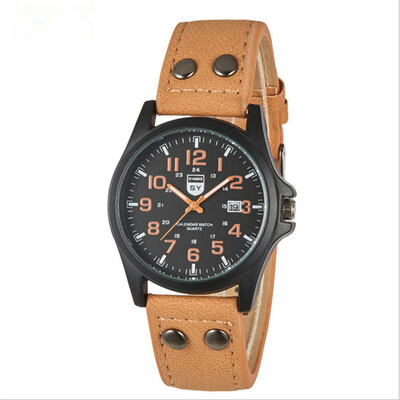 

Explosion Scrub Belt Mens Watch Digital Scale with Calendar Quartz Watch