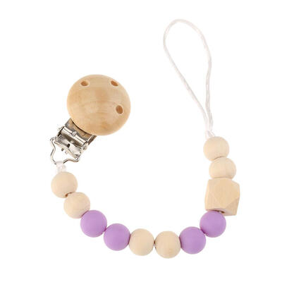

Silicone Beads Pacifier Clip Cute Baby Teethers Necklaces Chew Toy Gifts
