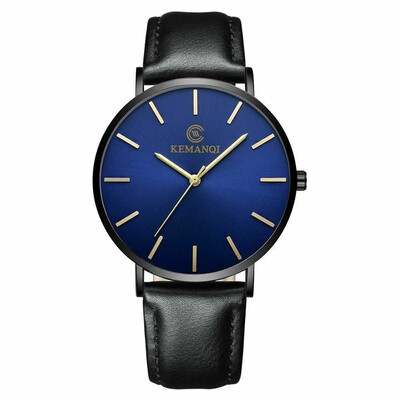 

New Luxury Mens Quartz Wrist Watches Leather Watch Strap Analog Slim Date Casual