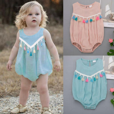 

Newborn Kid Baby Girl Summer Romper Jumpsuit Bodysuit One-Pieces Clothes SUnsuit