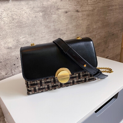 

Qiao Bani 2019 new Korean fashion Dongdaemun hit color small square bag shoulder diagonal tide handbags a generation