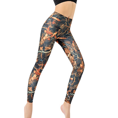 

Tailored Needle Six Line Digital Print Yoga Thread Pants&Hips High Waist Thread Pants