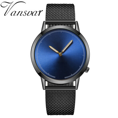 

RM vansvar Casual Quartz Plastic Leather Band Newv Strap Watch Analog Wrist Watch