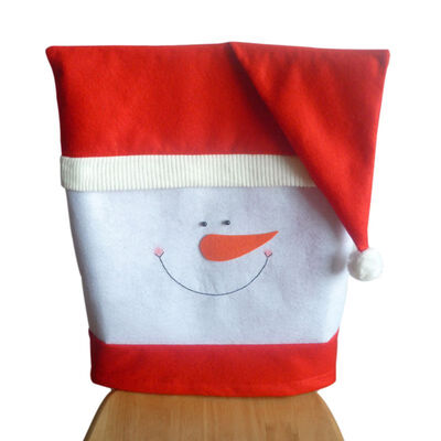 

Christmas Chair Cover Cute Cartoon Santa Dining Chair Back Covers Christmas Party Xmas Table Decorations Chair Cover Case