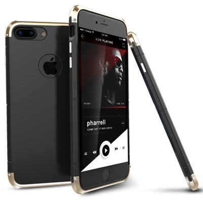 

Super Luxury For iPhone 7 7 Plus Case 360 Full Protection 3in1 Aluminum Metal PC Hard Hybrid Slim Back Cover For iPhone 7 Case
